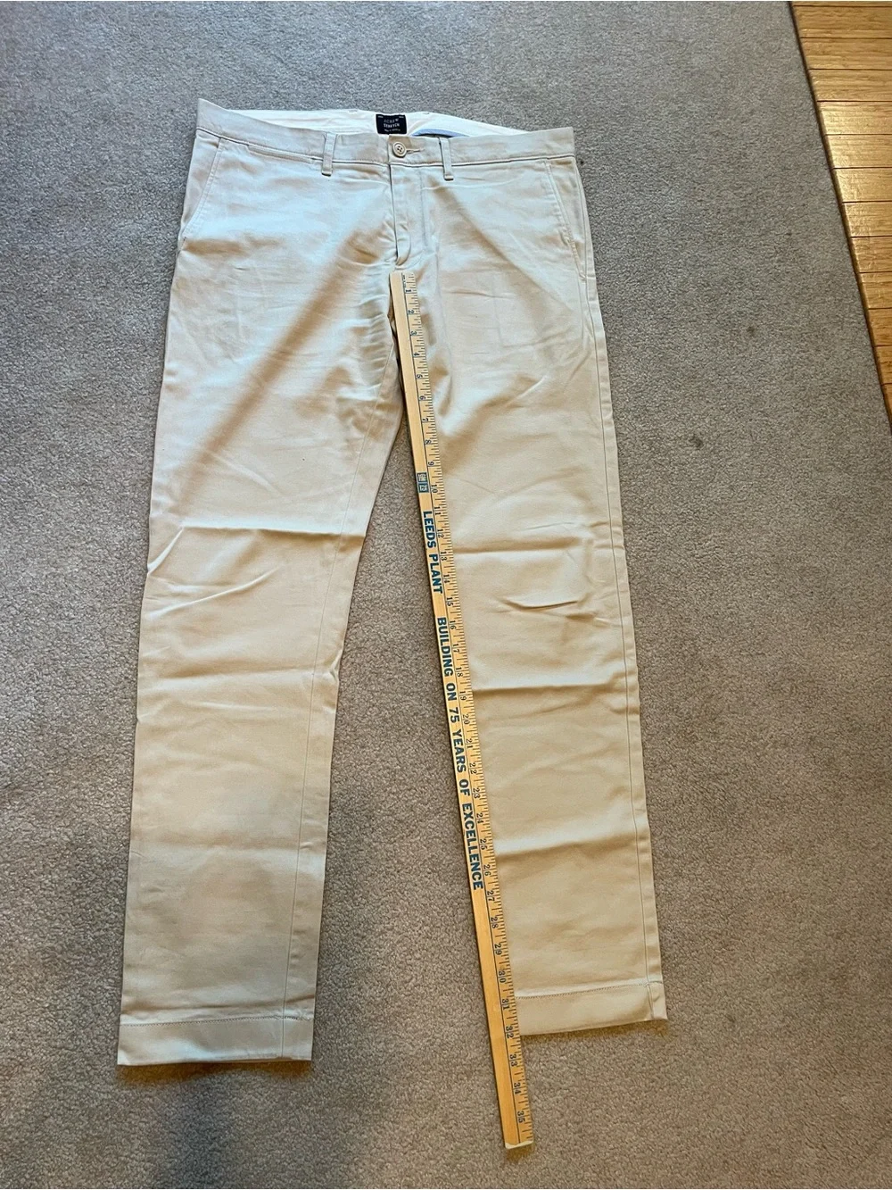 J.Crew 484 Slim-Fit Stretch Chino Pants in Khaki 33/32
